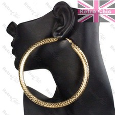 4" GIANT HOOP EARRINGS 10cm