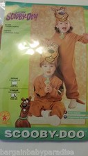 NWT Rubie's Cartoon Network Scooby-Doo Jumpsuit & Headpiece Costume Toddlers 2-4