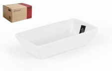4x Porcelain rectangular bowl