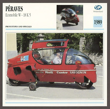 Peraves  1989  Ecomobile W 18 K 5  Edito Service Atlas Motorcycle Card