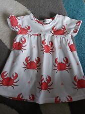 Baby Girls - Dress - Jelly Legs - Crab Pattern - Age 6-9 Months