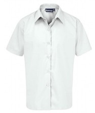 Traditional White Button Front