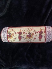 19 X6.5 “ Cylinder Egyptian  Cotton Blend Soilders Design Pillow Bolster Cushion