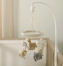 NEW Mamas & Papas Musical Cot Mobile Boys Nursery, Born to Be Wild, Safari Multi