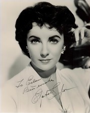 ELIZABETH TAYLOR Signed