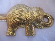 VINTAGE BRASS ELEPHANT LETTER
