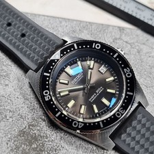 HWC Automatic Men's Grey 62MAS Dive Watch Seiko NH35 automatic movement