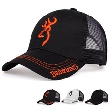 Flame Embroidery Men Women Trucker Mesh Baseball Hat Hip Hop Snapback Cap