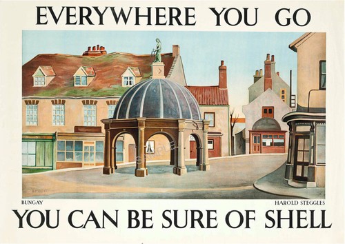 Shell vintage poster bungay - vintage,