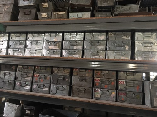 Galvanised tote pans trays - galvanised, /