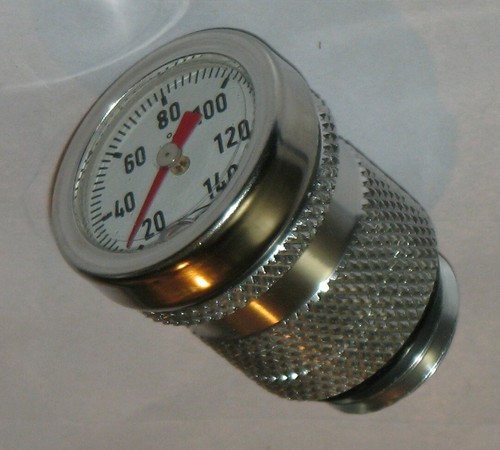 Oil temperature gauge for