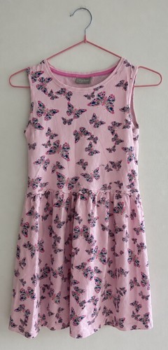 Girls pink summer dress - pink,