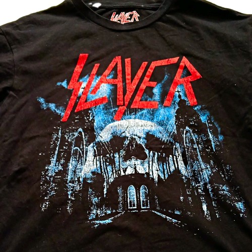 Slayer black graphic shirt - black,