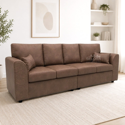 Oakley brown seater sofa - brown,