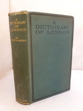1918 - A Dictionary of London