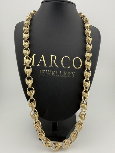 9ct gold tulip chain - 9ct,