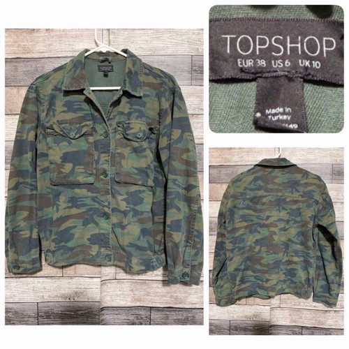 Topshop camo shirt jacket - camo,