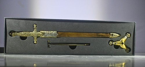 Medieval sword shaped letter - sword,