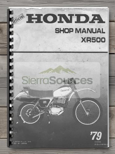 1979 honda xr500 - 1979, service