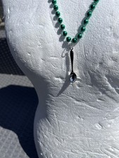 Spoon Green Mardi Gras IBIZA  Festival beads 20 -24 Inches Necklace  New