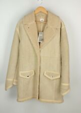 NWT H&M Studio A/W 2016 Genuine Leather Sheepskin Shearling Cream Size US 12