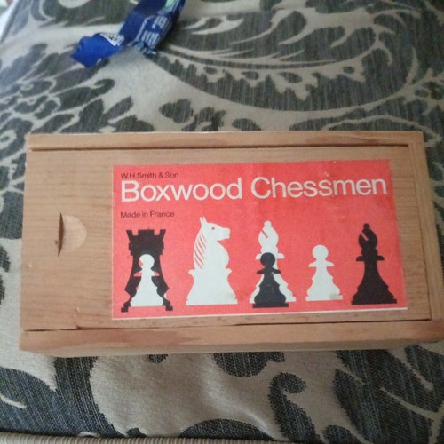 Vintage france wooden chess - vintage,
