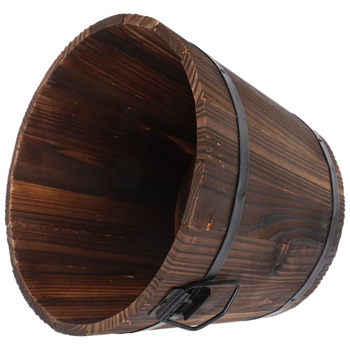 1pc solid wood - wood, bucket
