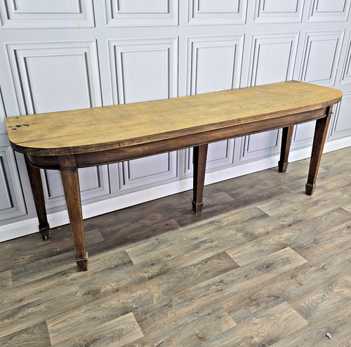 Antique oak refectory - antique, table