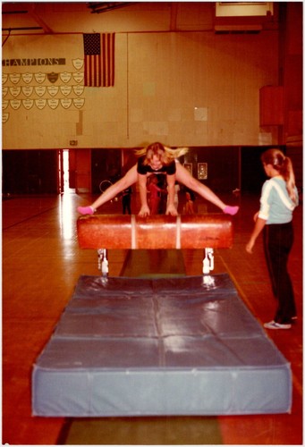 1970s gymnast mid vault - 1970s, mid-vault