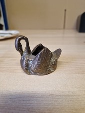 Vintage Brass Swan Matchstick
