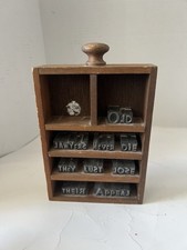 Vintage printer type - type, block