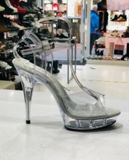 LADIES/WOMENS EXOTIC DANCING/CLUB PLATFORM HEELS WITH STRAP