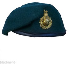 ROYAL MARINES BERET AND BRASS
