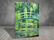 Claude Monet  Japanese Bridge Landscape FLOWER  CANVAS PAINTING PRINT 193x