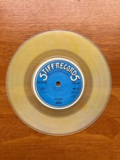 Devo Be Stiff /Social Fools YELLOW Transparent Vinyl 7" (Stiff Records) VG+