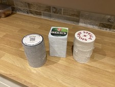 Pack Of 100 Beer mats choose from Corona Becks & Stella Artois