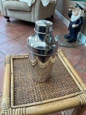 ANTIQUE ART DECO HAMMERED SILVER PLATED COCKTAIL SHAKER GERMAN WOLFE 1930,s