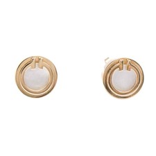 Tiffany Tiffany T Mother-of-Pearl Circle Earrings Mother Of Pearl Pink Gold (18K