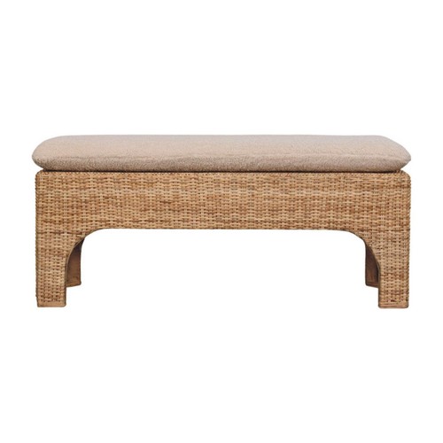 Rattan harmony bench - rattan,