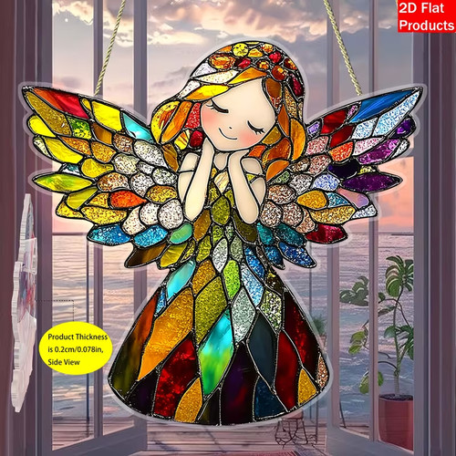 Angel acrylic suncatcher - angel,
