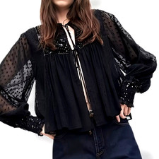 ZARA 💕 BLACK JACKET KIMONO