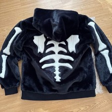 Vanson Jacket Faux Fur Boa Black Men's Size L (US M) Near Mint