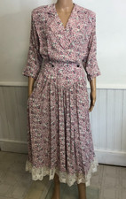 vtg 80s Weathervane Pink Ditsy