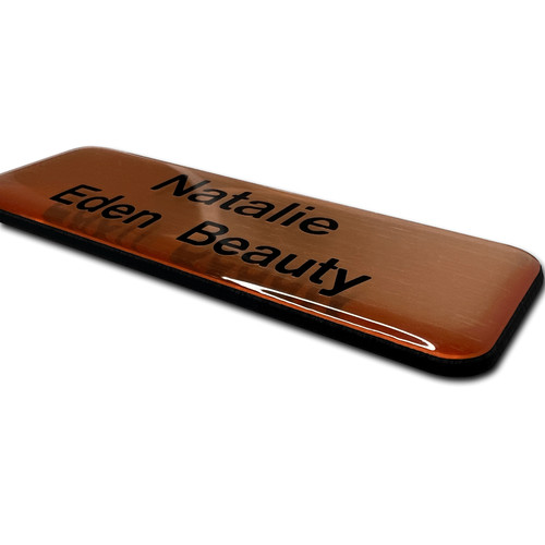 Premium domed engraved - domed,
