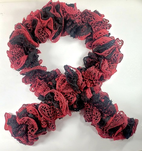 Red and black sashay - and, yarn
