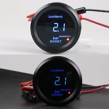 2" 52mm Blue Digital LED Turbo Boost gauge Boost Meter With Sensor