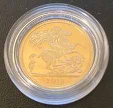 2019 Gold Proof Half Sovereign in a Capsule, Hard to Find.