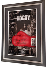 Rare Sylvester Stallone SIGNED Boxing GLOVE Autograph ROCKY Display ONLINE COA