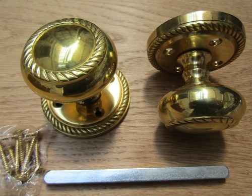 Mortice door knobs old - mortice, -old