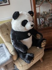  Steiff  Original Vintage Panda Bear  With Ear Stud/ labels excellent condition 
